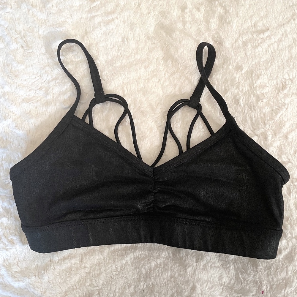 Alo Yoga Faux Leather Bra